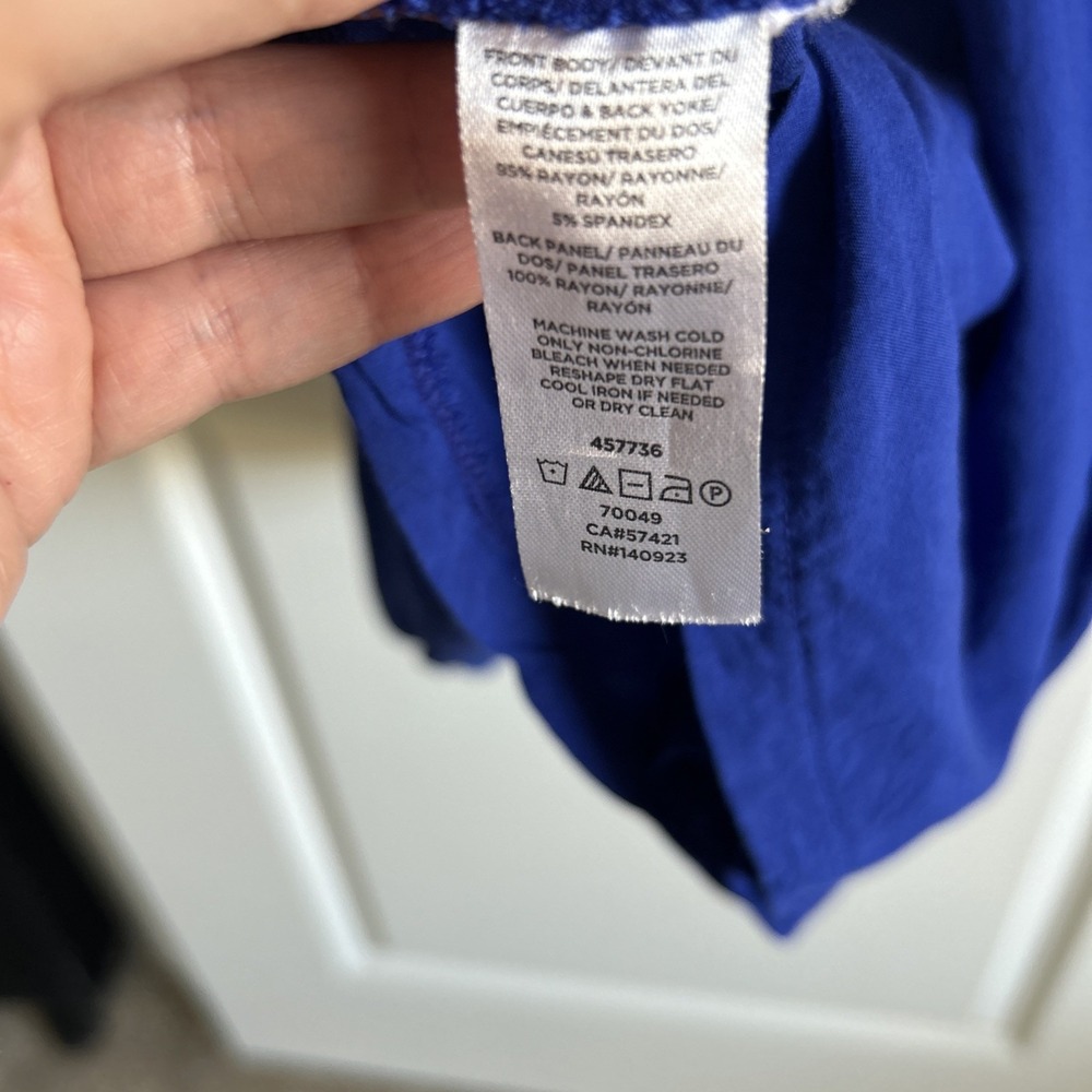 💙 Ann Taylor LOFT STUNNING ELECTRIC BLUE SWING TANK MINI DRESS 💙 Sz S - Picture 2 of 10